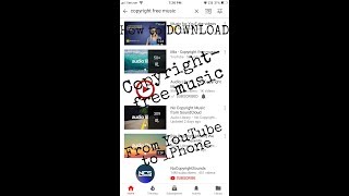 Downloading Copyright-free Music from Youtube to iPhone