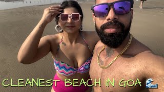 DAY-2 GOA | cleanest beach in goa 🌊🌴 | Morjim beach goa