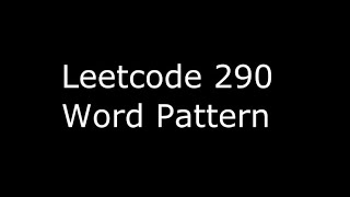 Leetcode 290 - word pattern - Python3