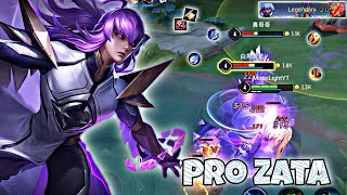 Zata Mid Lane Pro Gameplay | 17 kills Intense Battle | Arena of Valor