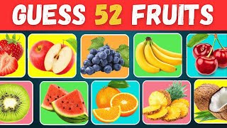 Guess the Fruit in 3 Seconds 🍍🍓🍌 | 52 Different Types of Fruit