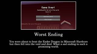 Minecraft: All endings