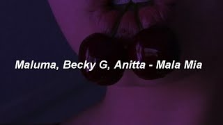Maluma, Becky G, Anitta - Mala Mía Remix 🔥|| LETRA
