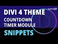 Divi 4 Countdown Timer Module 😎
