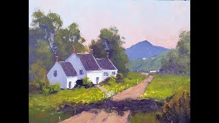 Learn To Paint TV E73 "Quiet Life In Country" Acrylic Painting Beginners Tutorial Landscape