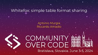 Whitefox: simple table format sharing