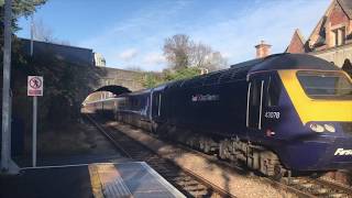 (4K) GWR HST Diverts between Exeter and Yeovil Pen Mill 18/02/19