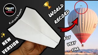 How to make a paper plane | longest time flying world record | fly very far | paper airplanes...