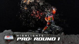 HIGHLIGHTS | Pro Round 1 of AMSOIL Championship Snocross