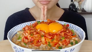 【咀嚼音】納豆キムチご飯【ASMR /Eating Sounds】