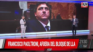 🔴Echaron a Francisco Paoltroni del bloque de senadores de La Libertad Avanza