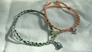 Hướng dẫn làm vòng tay cổ điển từ dây chỉ đơn giản /vintage bracelet DIY