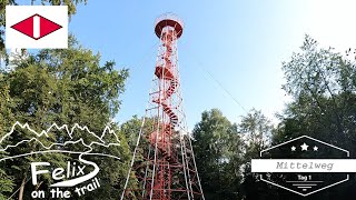 Mittelweg Tag1: von Pforzheim  bis Nähe Langenbrand (11km)  Das große Abenteuer beginnt