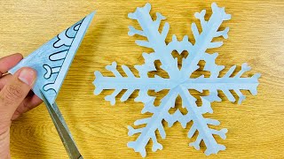 Paper Snowflake #10 | How to Make Snowflakes Design out of Paper | Paper Cutting Snowflake