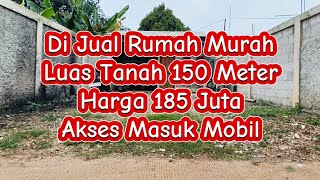 Di Jual Rumah Kampung Murah Sudah Di Pagar Keliling Luas Tanah 150 Meter Akses Masuk Mobil