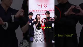She refused to make a heart with him