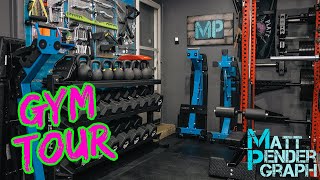 Home Garage Gym Tour Rogue Monster Rack RM-6 Slinger REP FT-5000 Trainer Dumbbells Universal Storage