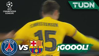 ¡GOL BLAUGRANA! Christensen de cabeza | PSG 2-3 Barcelona | UEFA Champions League 2023/24 -4tos|TUDN