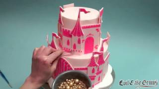 Evil Cake Genius - Princess Castle Cake Stencils