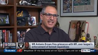 Antonio Brown files grievance with NFL over league's enforcement of helmet regul