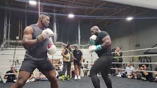 Francis Ngannou spars Carlos Takam