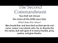 catechism tuesday the second commandment