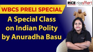 🔴🔴 Indian Constitution Class | WBCS | Anuradha Basu | RICE Education