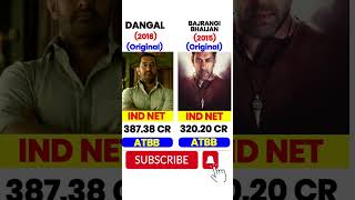 Dangal vs Bajrangi Bhaijaan Movie Comparison | Box Office Collection #sorts #viral