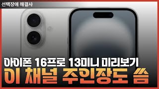 아이폰 16 프로, 13 미니 너무 이뻐서 채널 주인장도 이것만 산다!! 아이폰리뷰