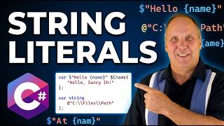C# String Literals Explained — Interpolated, Verbatim & Escape Sequences