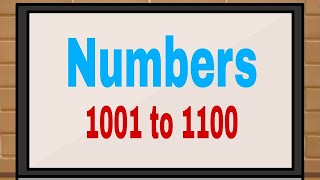 1001 to 1100 numbers Write 1001 to 1100 numbers || counting 1000 to 1100 easy tricks