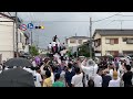 岸和田大工町 事故れば🚥信号が青に変わる😳 だんじり 神社 神 大阪 寺 車 祭 宮 ミス 当 festival excitement japan temple 岸和田 入魂 事故 衝突 電柱