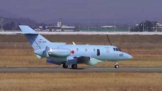 【松島基地】壁のようなフラップ　航空自衛隊 U-125A (32-3021) 着陸 JASDF U-125A Landing