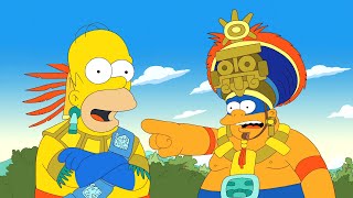 Homero Conoce a los Aztecas de México LOS SIMPSON CAPITULOS COMPLETOS