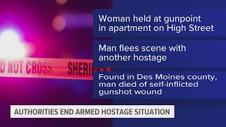 Iowa authorities end armed hostage situation Sunday following hours-long search