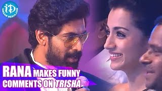 Rana Makes Funny Comments on Trisha || SIIMA 2014 Awards