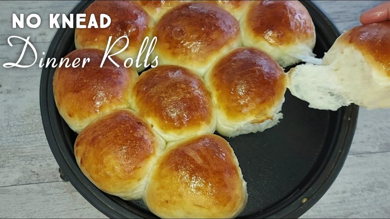 No Knead Dinner Rolls Quick & Easy/Soft & Fluffy Dinner Rolls/Easy ...