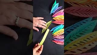 How to make paper flower leaves #shorts #youtubeshorts #ytshorts #viral #video #craft #diy #short