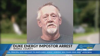 Rowan County man arrested for acting as Duke Energy employee: sheriff