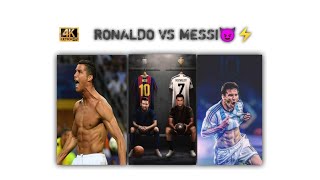 ||Ronaldo vs messi attitude status 💥😈||What's app status ⚡||All messi and ronaldo lover❤✨||