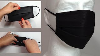 TAPABOCAS CON FILTRO UTILIZANDO UNA BOLSA DE COMPRAS REUTILIZABLE  | Impermeable y Lavable