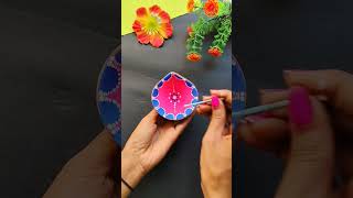 Diwali diya decoration 😱 ideas #diyadecoration #diwalidecor #diy #trending #viralshort#youtubeshorts