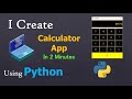 Python mini project with Tkinter GUI for Beginners | Calculator App in 2 Minutes #python #coding 
