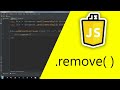 remove (  )  --    How to Remove Element from DOM in PURE JavaScript