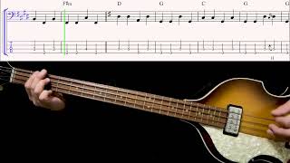 Bass TAB : You're Going To Lose That Girl - The Beatles - isolated track