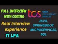 Real Coding Interview Experience | Java | Spring Boot | Microservices | Coding | SQL | TCS
