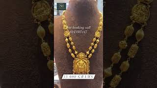 #Pure 916 gold mini haram # antique collections # Lakshmi balls haram # low wastage # Nellore