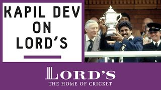 Kapil Dev's 1983 Lord's World Cup Memories | Honours Board Legends