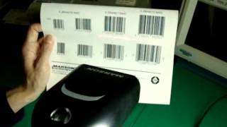 Marson MT7950 Class 1 Laser Barcode Scanner Demonstration