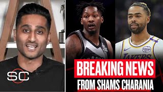 Shams Charania BREAKING: Lakers trade D'Angelo Russell to Nets for Dorian Finney-Smith, Shake Milton